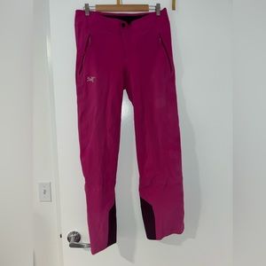 Pink arcteryx women ski pants